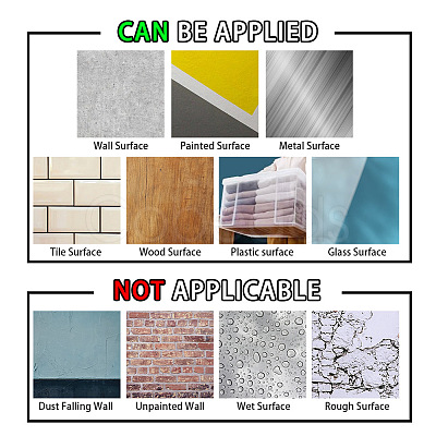 Translucent PVC Self Adhesive Wall Stickers STIC-WH0015-365-1