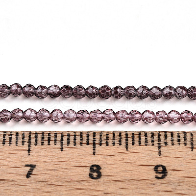 Transparent Gradient Color Glass Beads Strands GLAA-H021-01A-22-1
