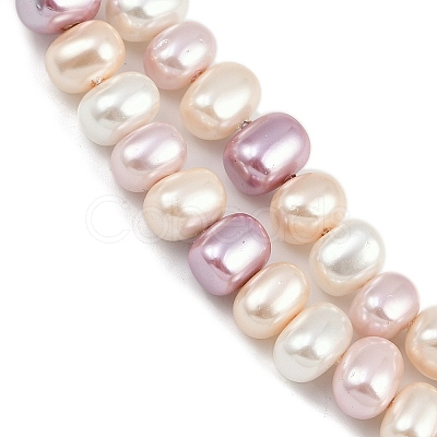 Electroplated Shell Pearl Beads Strands BSHE-H113-04B-1