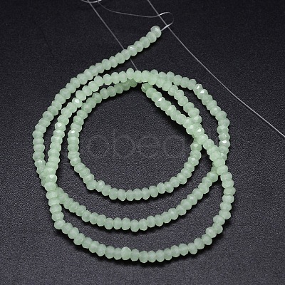 Faceted Rondelle Glass Beads Strands X-GLAA-M028-2mm-B05-1