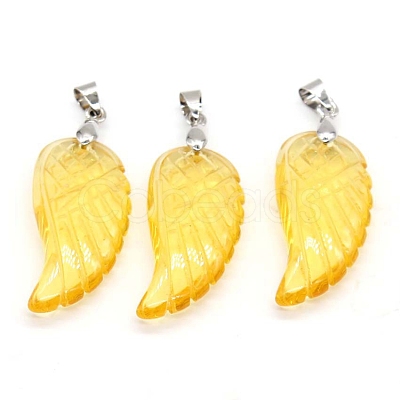 Natural Citrine Pendants WI-PW0001-085K-1