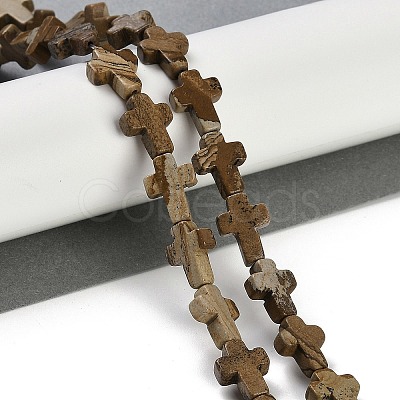 Natural Picture Jasper Beads Strands G-I369-A05-02-1