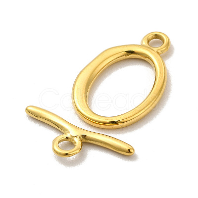 Ion Plating(IP) 304 Stainless Steel Toggle Clasps X-STAS-F290-05G-1