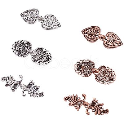 Eco-Friendly Zinc Alloy Hook Clasps PALLOY-PH0001-31-1