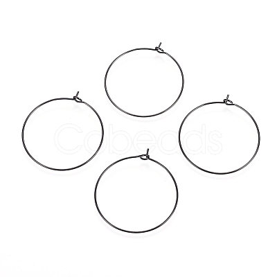316L Surgical Stainless Steel Hoop Earring Findings LS-X-STAS-D164-01B-1