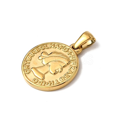 Hand Polished 304 Stainless Steel Pendants STAS-B094-01H-G-1