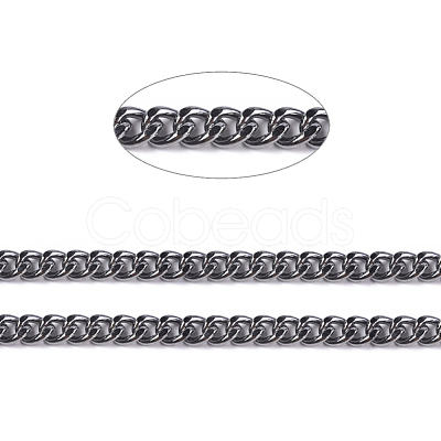 Iron Cuban Link Chains CH-R013-5x4mm-B-1
