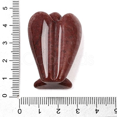 Natural Strawberry Quartz Angel Figurine DJEW-N006-01A-24-1