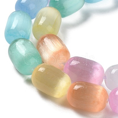 Natural Selenite Beads Strands G-F750-M-1