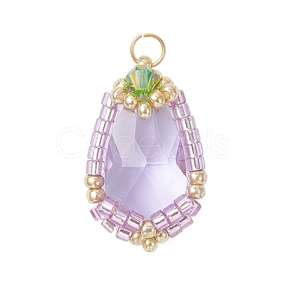 Glass Pendants PALLOY-MZ00961-02-1
