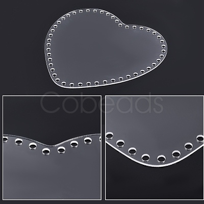 Transparent Acrylic Basket Bottoms TACR-WH0001-07-1