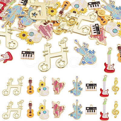 32Pcs 8 Styles Alloy Pendants FIND-TA0010-88-1