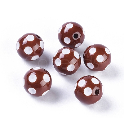 20MM Chunky Bubblegum Acrylic Round Beads X-SACR-S146-20mm-14-1