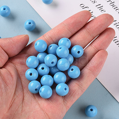 Opaque Acrylic Beads X-MACR-S370-C12mm-8-1