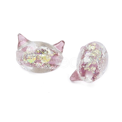 Handmade Foil Lampwork Beads FOIL-Z002-01A-1