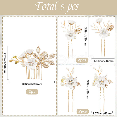 Plastic and Resin and Iron Hairpin Set OHAR-WH20020-04A-1