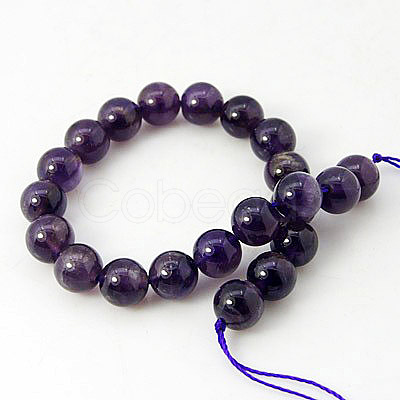 Natural Amethyst Beads Strands G-G099-6mm-2-1