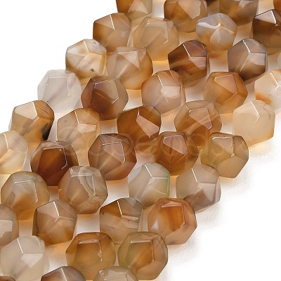 Natural Agate(Dyed & Heated) Beads Strands G-K425-B13-01-1