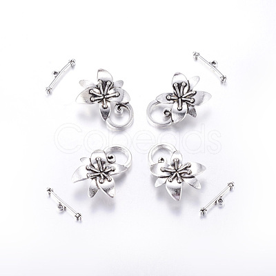 Alloy Toggle Clasps PALLOY-A20004-AS-FF-1