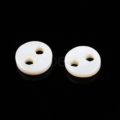 Natural Freshwater Shell Buttons SHEL-N036-04-1