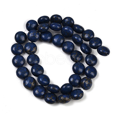 Synthetic Howlite Imitation Lapis Lazuli Beads G-S393-12A-10mm-1