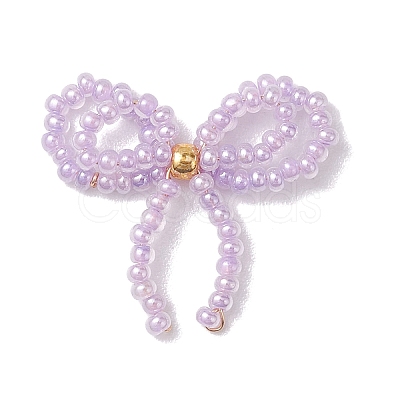 Butterfly Brass with Glass Cabochons PALLOY-JF02869-1