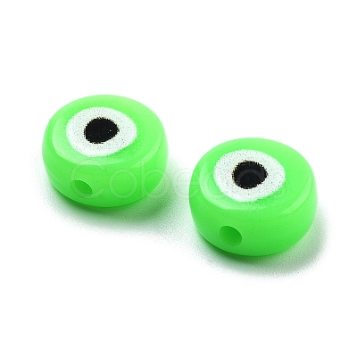 Opaque Printed Acrylic Beads OACR-G038-04B-1