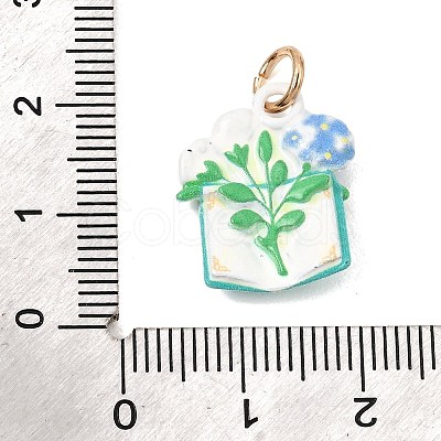 Spray Painted Alloy Pendants AL-CBAB1F7-01E-1