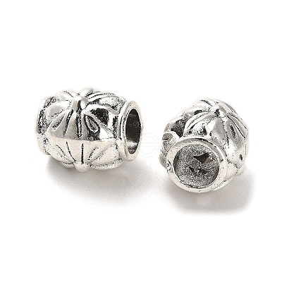 Tibetan Style Alloy European Beads PALLOY-K019-03A-AS-1