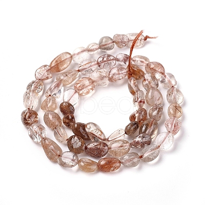Natural Rutilated Quartz Beads Strands LS-G-L478-47-1