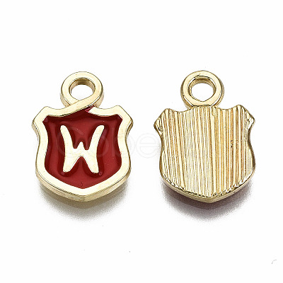Alloy Enamel Charms ENAM-T012-03W-RS-1