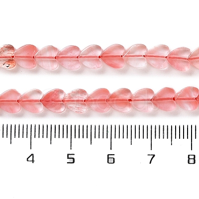 Cherry Quartz Glass Beads Strands G-M403-A18-02-1