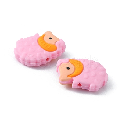 Food Grade Eco-Friendly Silicone Beads X1-SIL-WH0006-02C-1