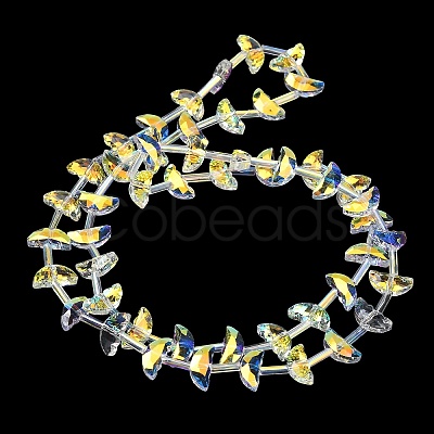 Electroplate Transparent Glass Beads EGLA-H112-05HP-01-1