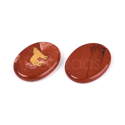 Natural Red Jasper Cabochons G-T143-28H-1
