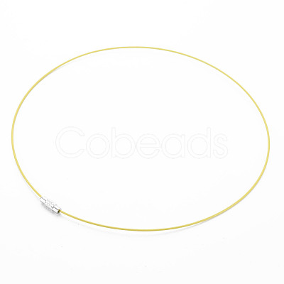 Stainless Steel Wire Necklace Cord DIY Jewelry Making TWIR-R003-02-1