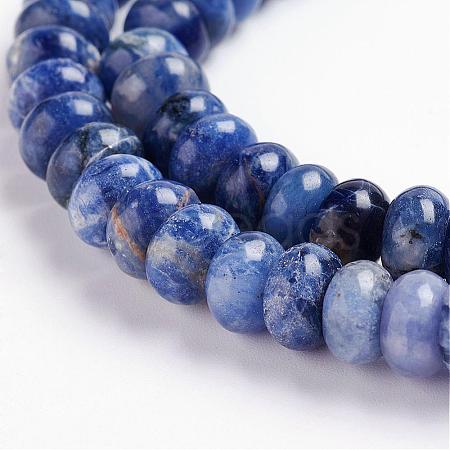 Natural Sodalite Beads Strands G-J359-07-5x8mm-1