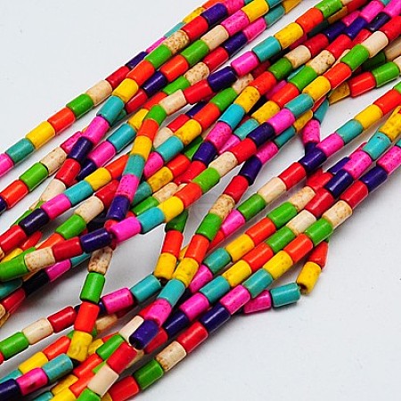 Synthetic Turquoise Beads Strands TURQ-G120-5x9mm-11-1