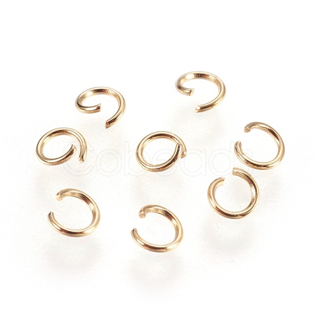 304 Stainless Steel Open Jump Rings STAS-P212-19G-05-1