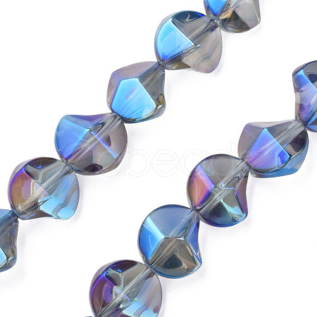 Electroplate Glass Beads Strands EGLA-N008-019-A01-1