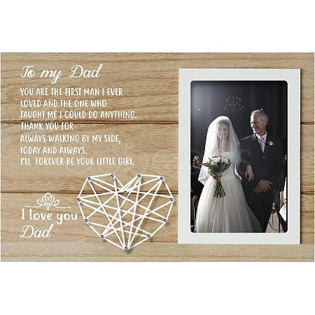 MDF Photo Frame DJEW-WH0036-006-1