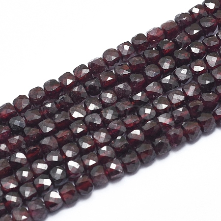 Natural Garnet Beads Strands G-D0003-B09-1