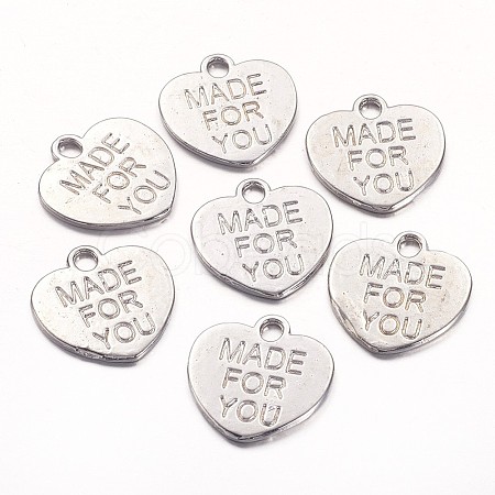 Tibetan Style Alloy Charms TIBEP-A9694-P-RS-1