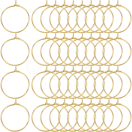 200Pcs Brass Wine Glass Charm Rings KK-SP0001-31A-G-1