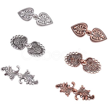 Eco-Friendly Zinc Alloy Hook Clasps PALLOY-PH0001-31-1