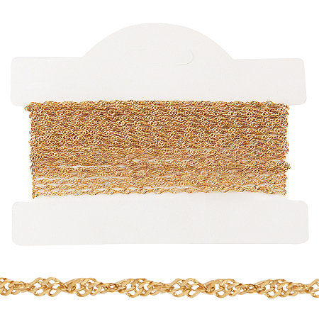 Ion Plating(IP) 304 Stainless Steel Rope Chains CHS-BBC0001-03G-1