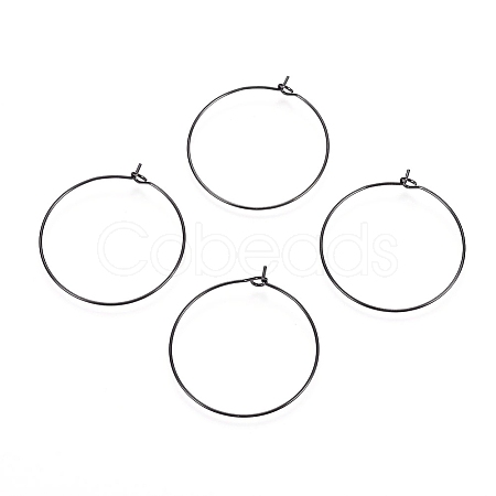 316L Surgical Stainless Steel Hoop Earring Findings LS-X-STAS-D164-01B-1