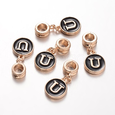 Alloy Enamel European Dangle Charms MPDL-M057-U-1