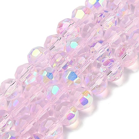 Electroplate Glass Beads Strands EGLA-Q129-02A-AB01-1