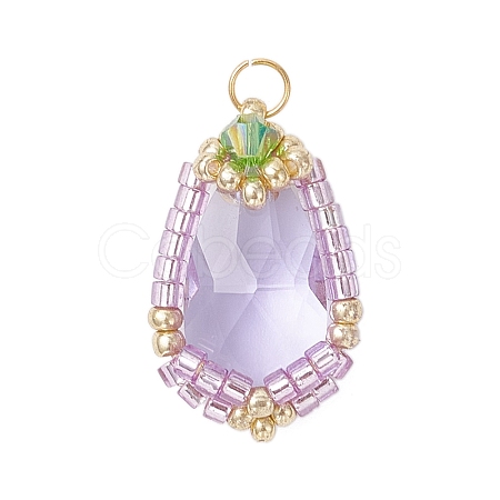 Glass Pendants PALLOY-MZ00961-02-1